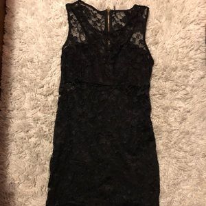 Black lace dress